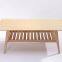 Wooden Quentin Coffee Table With 2 Layer Storage Simple Coffee Table Small Square Coffee Table
