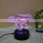 pattern 7 colorful change Energy saving USB led night lamp kids room decoration 3d led night lamp