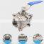 High Quality 3PC 150LB 300LB Stainless Steel 304 Body Female Thread NPT Ball Valve