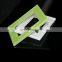 China Manufacturer silkscreen color modular switch glass plate