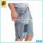 Box-pattern jacquard denim shorts for men