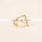 fashion number eight shape stainless steel alloy finger ring