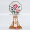 Chinese Style Multi-pattern Silk Embroidery Dual-faced Handmade Fan With Long Wooden Handle And Tassel Pendant(19*43cm)