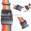 Geekdigg TSA 3-dial Luggage Straps Lock Adjustable Suitcase Travel Belt Rainbow