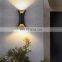 Modern Outdoor Waterproof Small Waist Wall Lamp Black LED Garden Decoration Wall Lamp