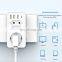 Ivory white German standard European standard conversion wall socket one-turn multi-purpose electrical wall switch socket panel