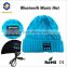 bluetooth winter hat with headphone wireless bluetooth headphone beanie hat