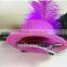 2016 suede fancy mini feather hats for pet