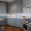 Marble Texture Waterfall Design Island Modern Kitchen