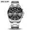 MEGIR 2064 Military Japan Quartz Movement Steel Watch Stainless Steel Luminous Mens Wristwatch Business Watch