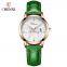 Chenxi 303 New Ladies Quartz Wristwatch Flower Analog Fashion Leather Stainless Steel Case Simple Women Watches