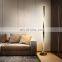 Mid Century Modern Light Big Stand Lamp Loft Sofa Acrylic Floor Lamp Black Metal Standing Lamp