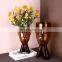 Nordic abstract face vase ins wine cabinet dining table transparent glass vases for home decor craft decoration