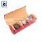 Elegant Design Matching Stitching Button Closure Unisex Genuine Leather Watch Box