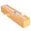 Kitchen Storage Wood Bamboo 3 Cling Plastic Wrap Dispenser Single Roll 2 In 1 Bamboo Aluminum Foil Dispenser