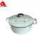 Red French Porridge Nordic Stripe Fire Colorful Saving Steaming Poland Seafood Enamel Pot