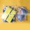 Custom clothing zipper bag transparent frosted pe plastic packaging bag