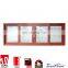Superhouse mosquito net window new design hurricane resistant wooden grain aluminium Sliding Glass window