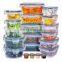 24 Pcs BPA Free Clear Plastic Kitchen and Pantry Organization Meal Prep Lunch Airtight Lids Food Storage Container Set