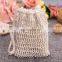 Shower Double Layer Bubble Foam Natural Sisal Soap Bags Soap Exfoliating Bags Soap Mesh Bag