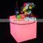 battery operated illuminated 3d led cube stool,decorative led wedding chair