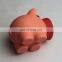 Cheap Unbreakable Wholesale Custom PVC Pig Shaped Money Saving Box Plastic Piggy Bank