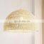 White Jute Lampshade Single Dome nature straw Pendant Light Decor Home Vietnam Supplier