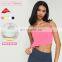 Thin Shoulder Straps Fixed Padded Gym Fitness Yoga Tops Custom Women Backless Crop Sports Bras