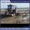 Tractor modification with anti sinking semi chain track and flexible turning on muddy ground