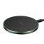 2024 New Arrival Fast 15W Portable Wireless Charger Pad Mobile Charger Black Aluminum Alloy Charger Plates