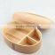 Natural solid wooden food lunchbox