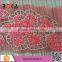 Red sequins embroidery neck trim