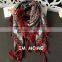 Fashion Retro Printed Pattern with Tassels Women Square Pashmina Encryption Twill Cotton Scarf                        
                                                Quality Choice