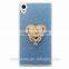Pu leather cover with 360 degree rotating ring stand cell phone case for iphone 6