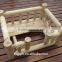 outdoor wooden dog bed with stand