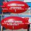 Inflatable helium blimp with two sides logo