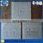Square bevelled edge stained glass light switch plates with customer logo