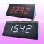 Triangle desktop digital wooden alarm clock
