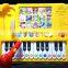 OEM language custom plastic baby toy piano with microphone