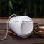 5.5*5.5*8.5cm White Ceramic Porcelain hanging flower pot with string                        
                                                Quality Choice