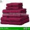 2015 China supplier 100% cotton 6 pieces bath hotel towel sets