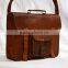 Real Leather Vintage Messenger Bag Shoulder Cross Body Bag Genuine Leather Briefcase Satchel Sling Bag