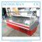 Front Curved Glass Closed Keep Food Warm Cooler