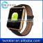 1.55" IPS Touch Screen F2 Waterproof Smart Watch with Heart Rate Monitor Leather band for Andriod&IOS