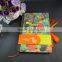 customized design full colors printed fabric covered notebook