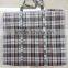 Customized PP Black Check Luggage Travel Sacks Woven Bags                        
                                                Quality Choice