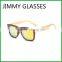 JMP642 Yellow Mirror Revo Polarized Lens Fashion Sunglasses Fake Wood