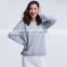Women's Pullover Jersey Sweatshirt Plain Solid Top Sweater Factory directly manufacturer