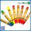 2016 hot sale 8 color fluorescent crayon into paper box for the kindergarten children