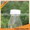Clear 10oz French Square Glass Bottle For Milk